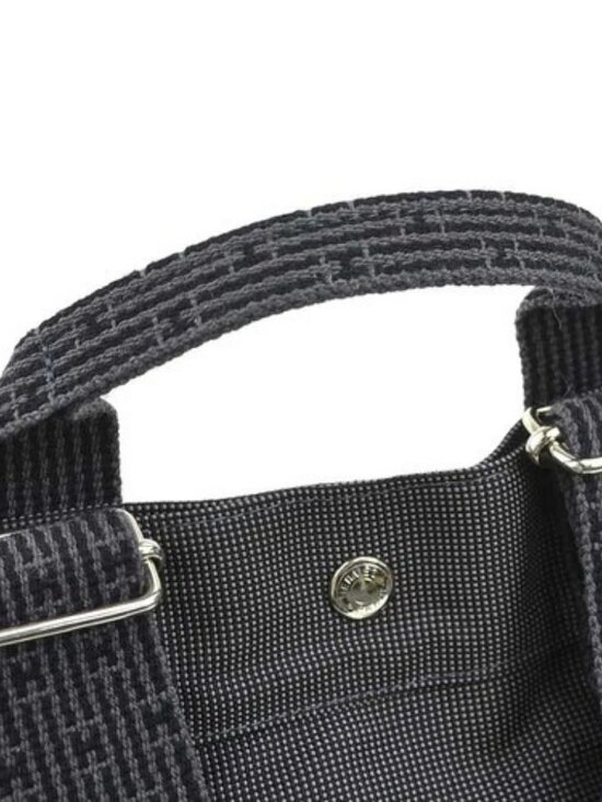 Auth HERMES Sac Ado PM Backpack Dark Gray Canvas/Silvertone - e61292g main image 12